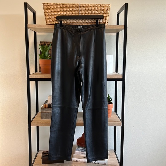 Vintage Mixit High-Rise Straight Leg Butter Soft Leather...